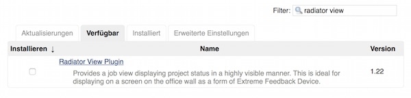 radiator plugin jenkins