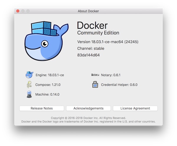 Docker for Mac Version Stable
