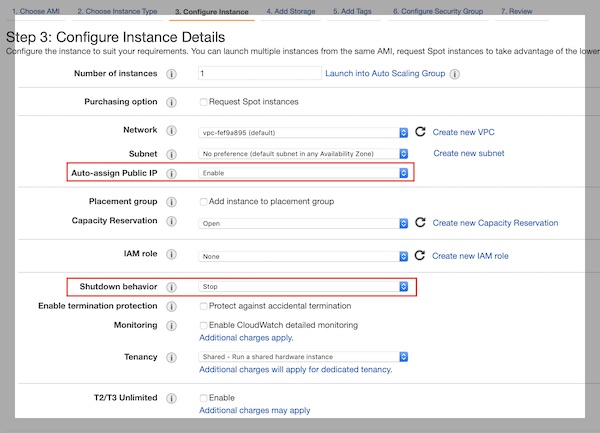 AWS EC2 instance details