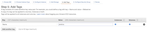 AWS EC2 instance tags