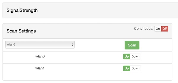 Wifi Pineapple module SignalStrength scan